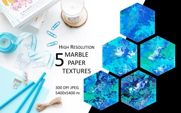 5 High Resolution MARBLE PAPER TEXTURES