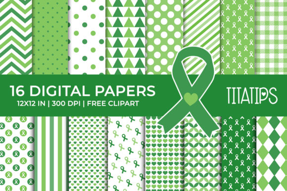 Cancer Awareness Digital Papers Set