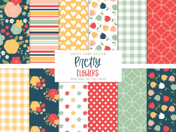 Digital Paper Pretty Flowers: A Versatile Tool for Modern Creatives