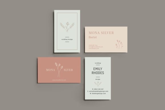 Floral Business Card Template