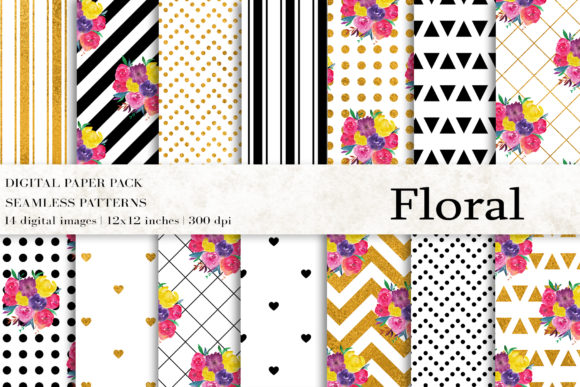 Floral Digital Papers: Elegant Design for Every Project