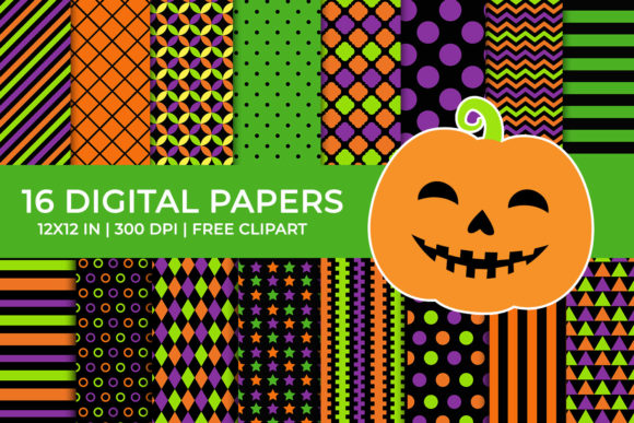 Halloween Digital Papers Set: A Creative Resource for Every Occasion