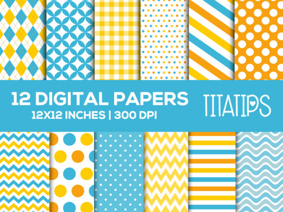 Rubber Duck Digital Paper: Boyl Patterns for Creative Projects