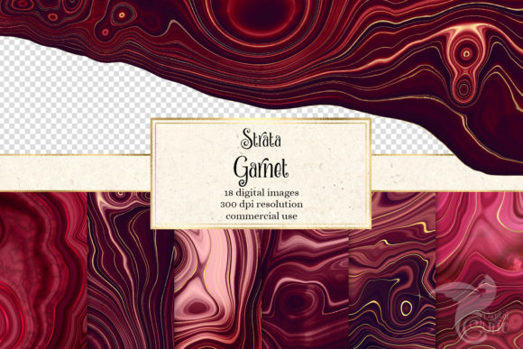 Strata Garnet Red Agate Textures for Creative Design