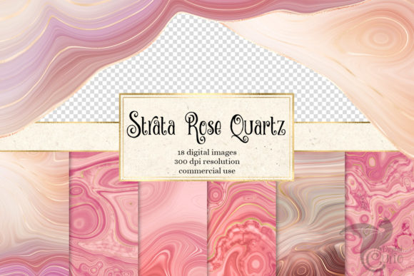 Strata Rose Quartz Textures and Borders