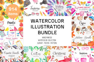 Watercolor Illustration Clipart Bundle: A Strategic Resource for Creative and Business Goals