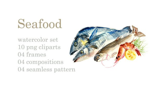 Watercolor Seafood: A Creative Resource for Designers and Entrepreneurs